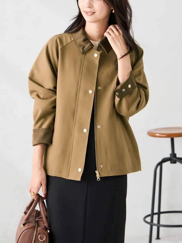 立領短版外套