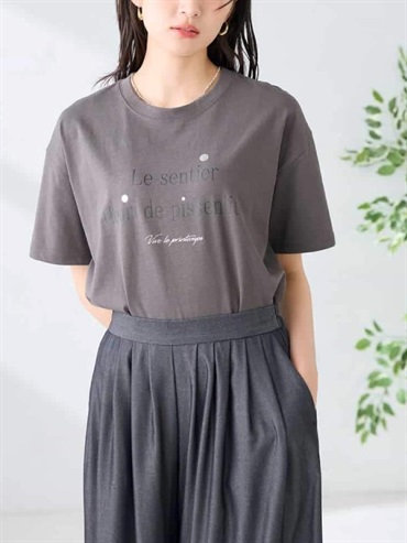 印花T恤(深灰色(93)/36)