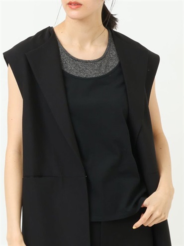 多層次肩帶背心(黑色(94)/36)