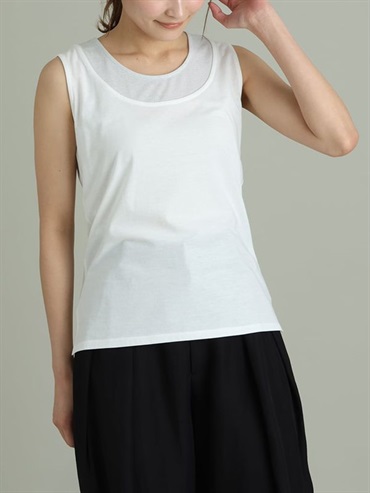 多層次肩帶背心