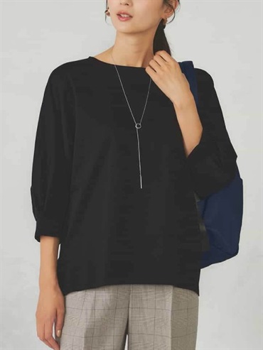 燈籠袖上衣(黑色(94)/38)