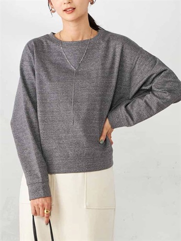 金蔥磨毛套頭上衣(深灰色(93)/36)
