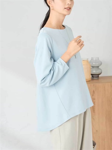 後擺波浪剪裁上衣