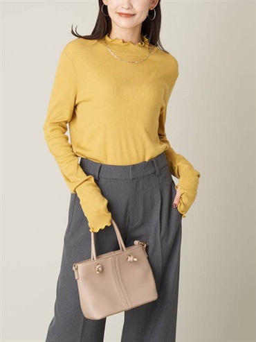 薄紗高領上衣(黃色(20)/36)