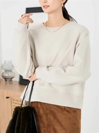 亮片內刷毛打褶袖衛衣