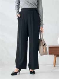 裏起毛美腿舒適寬褲