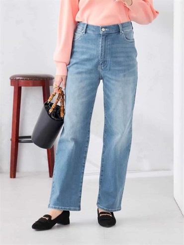 直筒牛仔褲(藍色(55)/36)