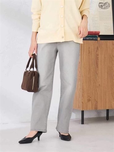 直筒牛仔褲(淺灰色(91)/36)