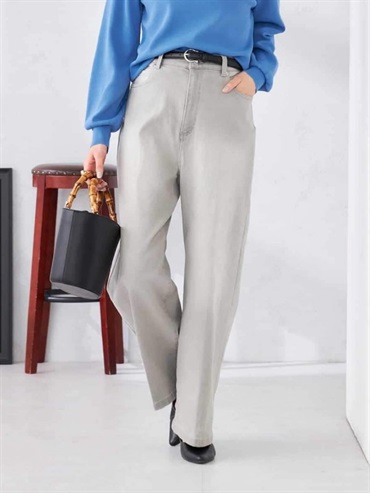 寬版牛仔褲(淺灰色(91)/36)