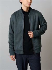 仿麂皮羅紋短版外套