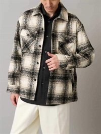 粗花呢格紋外套