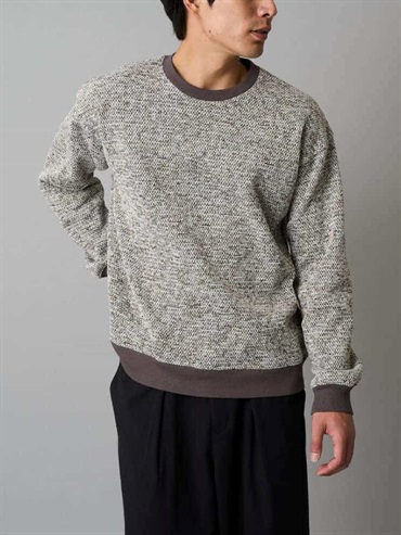 毛呢抓絨寬版套頭衫