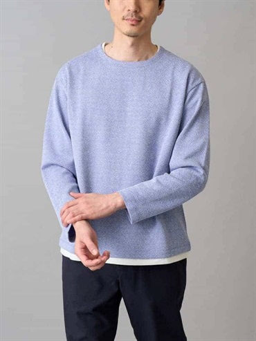 變形人字紋假層次感上衣