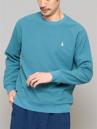 羅紋雙面織刺繡圓領上衣(綠色(35)/46)