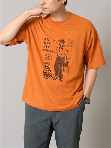 插畫家聯名寬版剪裁上衣