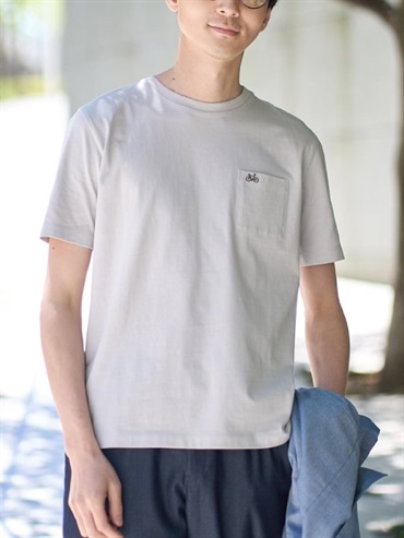 單點刺繡上衣(淺灰色(91)/46)