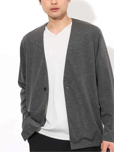 絲光順滑V領T恤(淺灰色(91)/46)