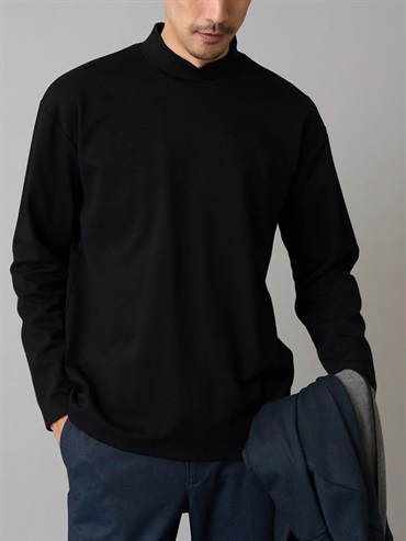 彈性布高領上衣(黑色(94)/46)