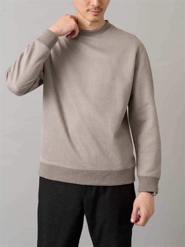 斜紋壓紋仿麂皮套頭上衣