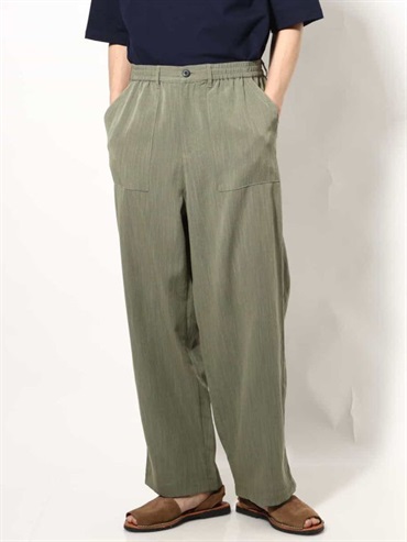 口袋裝飾休閒長褲