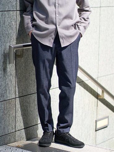 牛仔風格彈性西裝褲(海軍藍(57)/46)