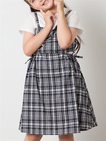 拼接開衩洋裝(海軍藍(57)/14)