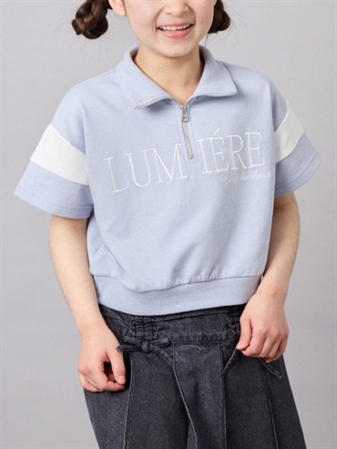 半拉鍊標語衛衣