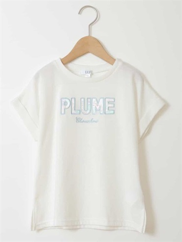 染色漸層字母上衣(白色(90)/12)