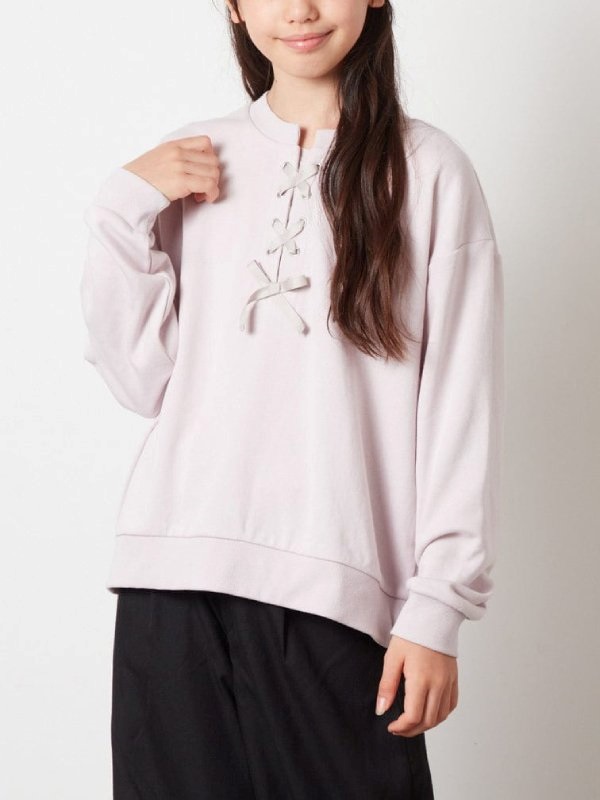 前綁帶設計運動衫(淺粉紅色(01)/15)