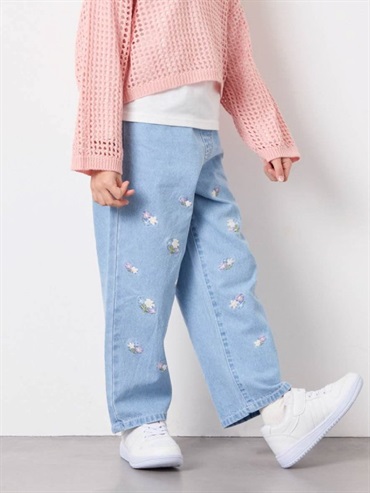 側綁帶休閒工裝褲(天藍色(50)/14)