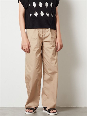 打褶短寬褲(米色(82)/15)