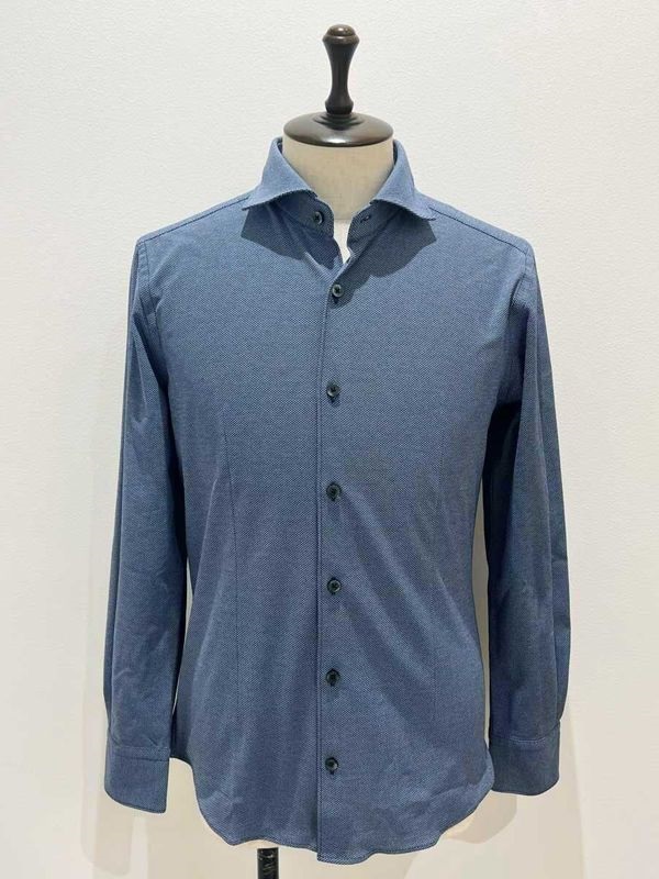 基本款平織襯衫[日本製](海軍藍(57)/48)