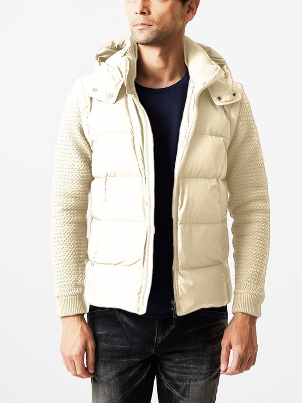 羽絨外套[2WAY](米白色(80)/48)