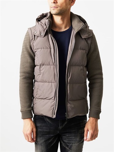 羽絨外套[2WAY](咖啡色(85)/46)