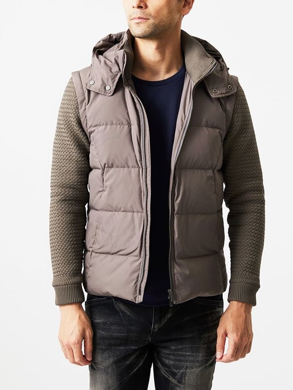 羽絨外套[2WAY](咖啡色(85)/46)