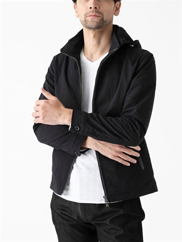 連帽立領外套[2WAY/可機洗](黑色(94)/46)