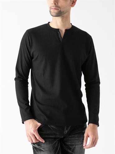 【MAY Stretch】羅紋針織上衣(黑色(94)/48)