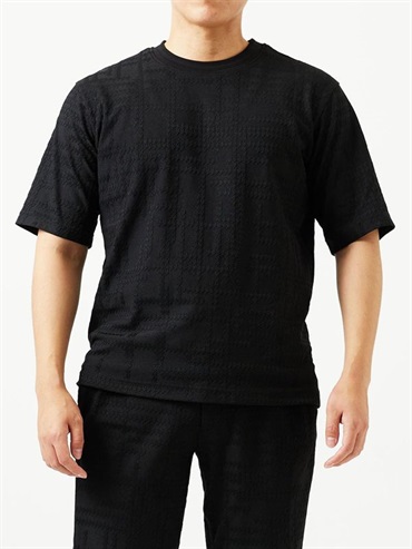 緹花圓領上衣[成套搭配/可機洗]