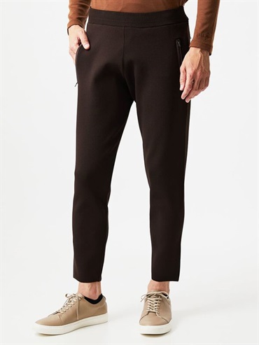 針織慢跑褲[可機洗](咖啡色(86)/48)