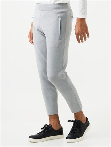 針織慢跑褲[可機洗](淺灰色(91)/46)