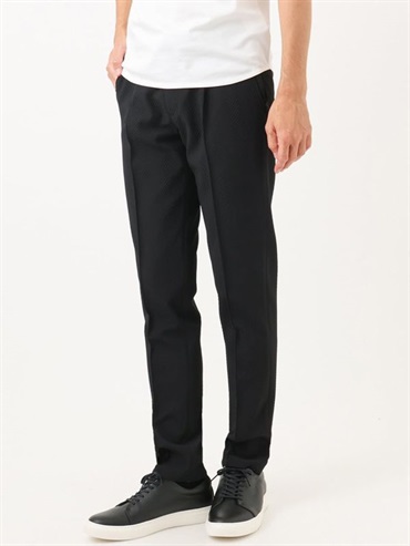 大人字紋休閒褲[成套搭配](黑色(94)/46)