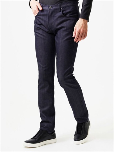 PREVIA丹寧質感5口袋長褲[防潑水]