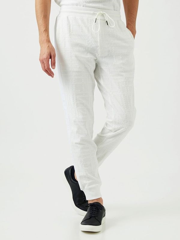 緹花休閒長褲[成套搭配/可機洗]