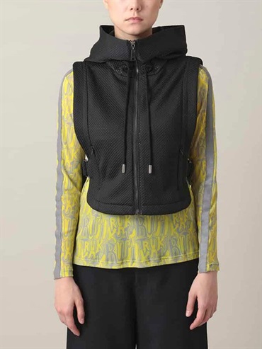 網眼連帽背心(黑色(94)/38)