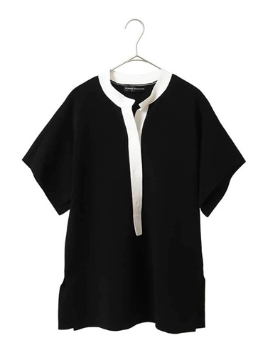 和服袖設計針織套頭上衣(黑色(94)/38)