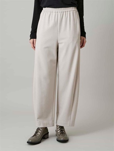 斜紋彈性刷毛長褲(米色(82)/38)