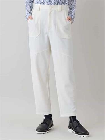 立體剪裁錐形針織長褲[日本製]