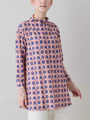 方點幾何A字剪裁長版上衣[日本製]