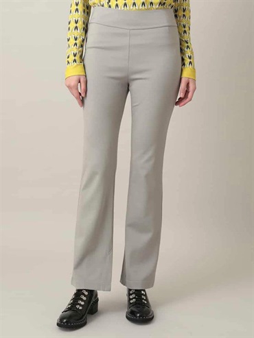 彈性針織休閒長褲[日本製](淺灰色(91)/38)