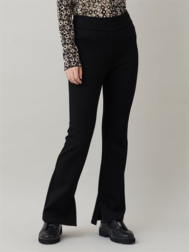 彈性針織休閒長褲[日本製](黑色(94)/38)